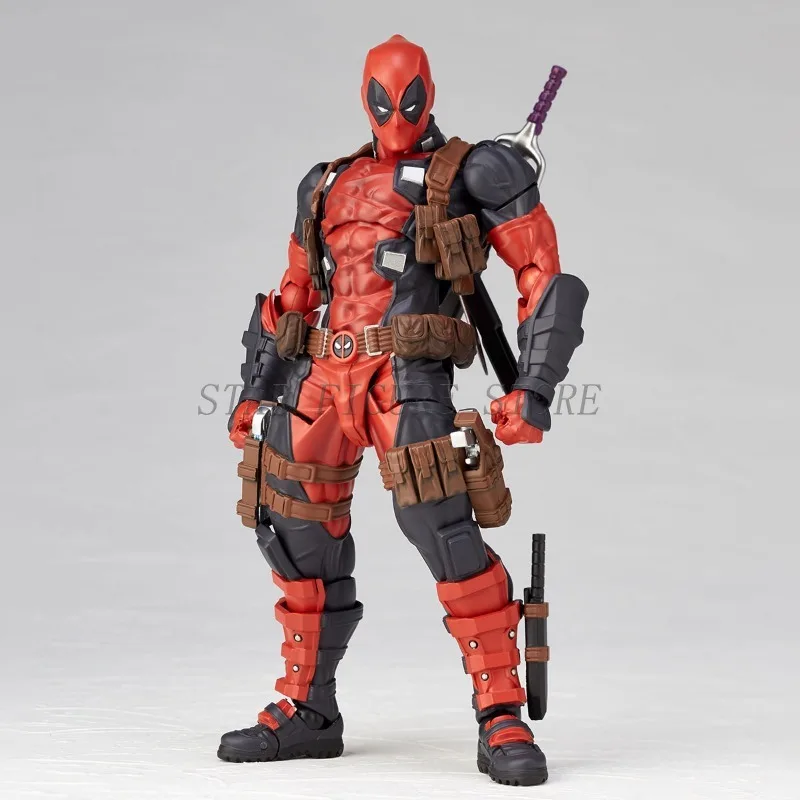 Amazing Yamaguchi Marvel Deadpool Action Figure X-Men Wolverine Figurine Model Toys Collectible Doll Kaiyodo Figures for Gifts