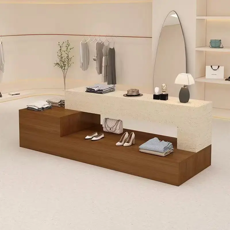 #160X65X60CM Hot-selling and Durable Modern Presentation Stand with Display Cabinets Placed in the Middle of the Store