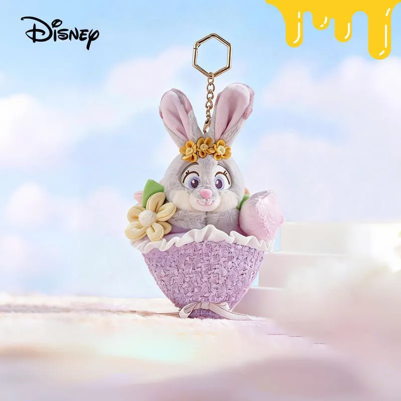 

Disney Zootopia Judy Nick Plush Keychain Bouquet Style Bag Pendant Cute Anime Character Key Ring for Women Kids Gift Kawaii