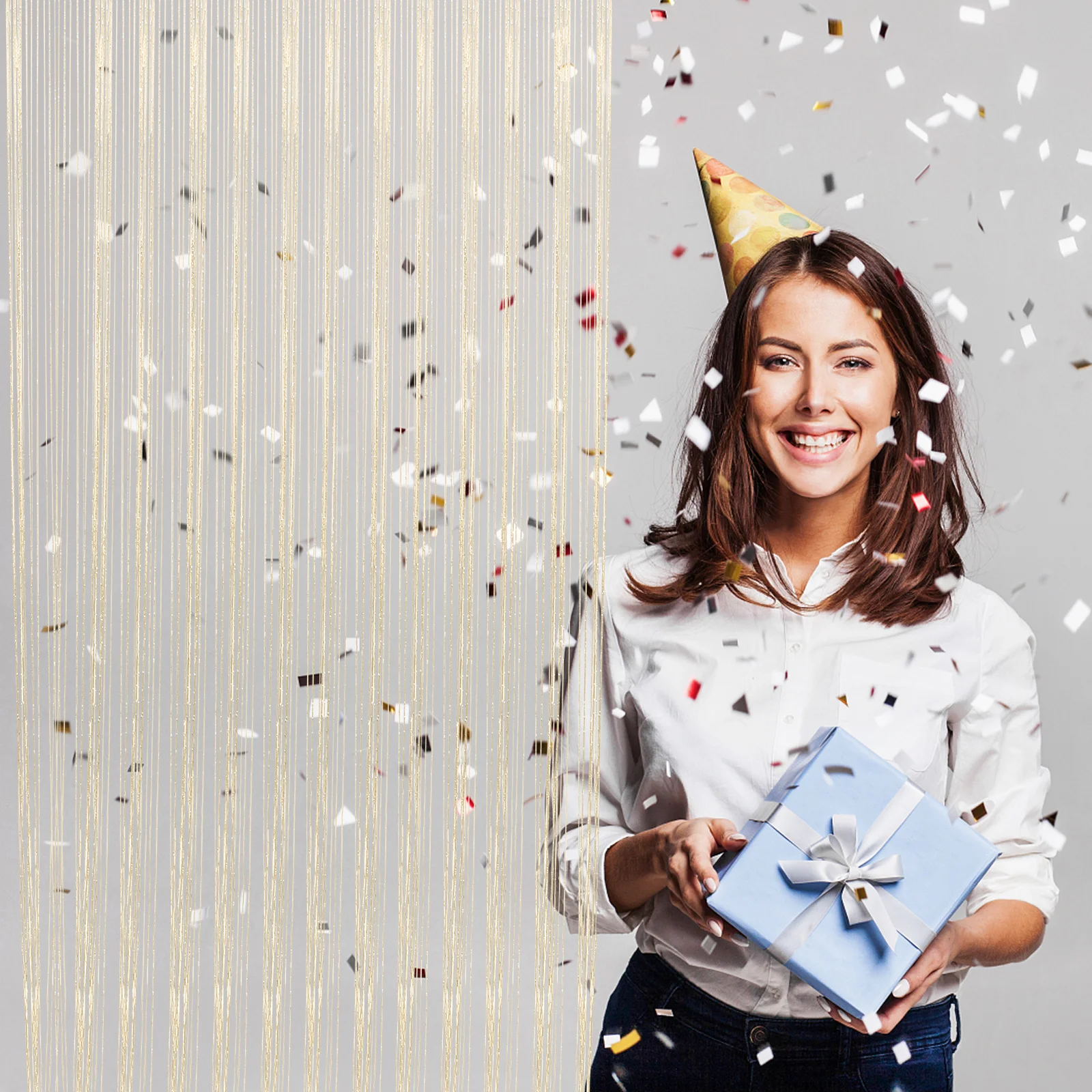 2 قطعة لوحة ستارة الباب شرابة مقسم نافذة معلقة غرفة التقسيم شاشة رومانسية ديكور المنزل الطرف #6