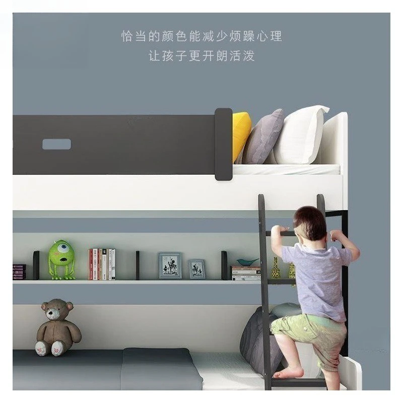 Household upper and lower beds Mother and child folding beds Steel frame Upper and lower bunk