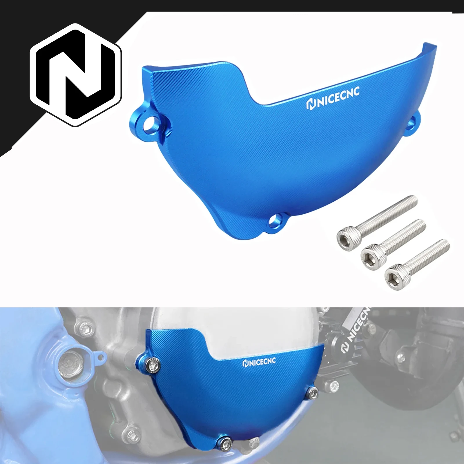 

For Yamaha YZ 85 YZ85 2002-2023 2022 2021 2020 2019 2018 2017 NICECNC Motorcycle Ignition Clutch Cover Guard Protector Aluminum