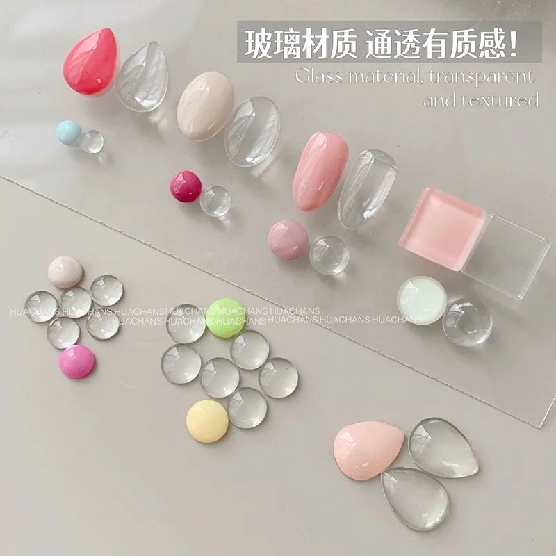 120pcs Transparent Round Nail Polish Color Card Display Nail Samples Gel Polish Palette Color Chart Manicure Practicing Tools