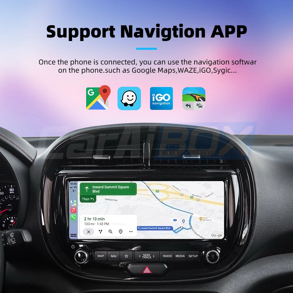 Caraibox Wired Carplay ou Android Auto para Sem Fio 2in 1 Adaptador, Play e Plug para VW, Benz, Audi, Mazda, Nissan, Peugeot, Original