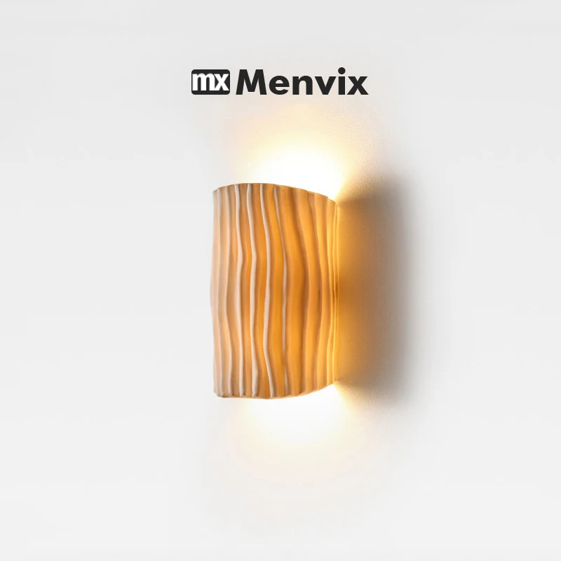 

Modern Resin Wall Lamp Indoor Aisle Stairway Bedroom Wall Lights Bedside Lamp Home Decor Living Room Background Wall Sconce Lamp