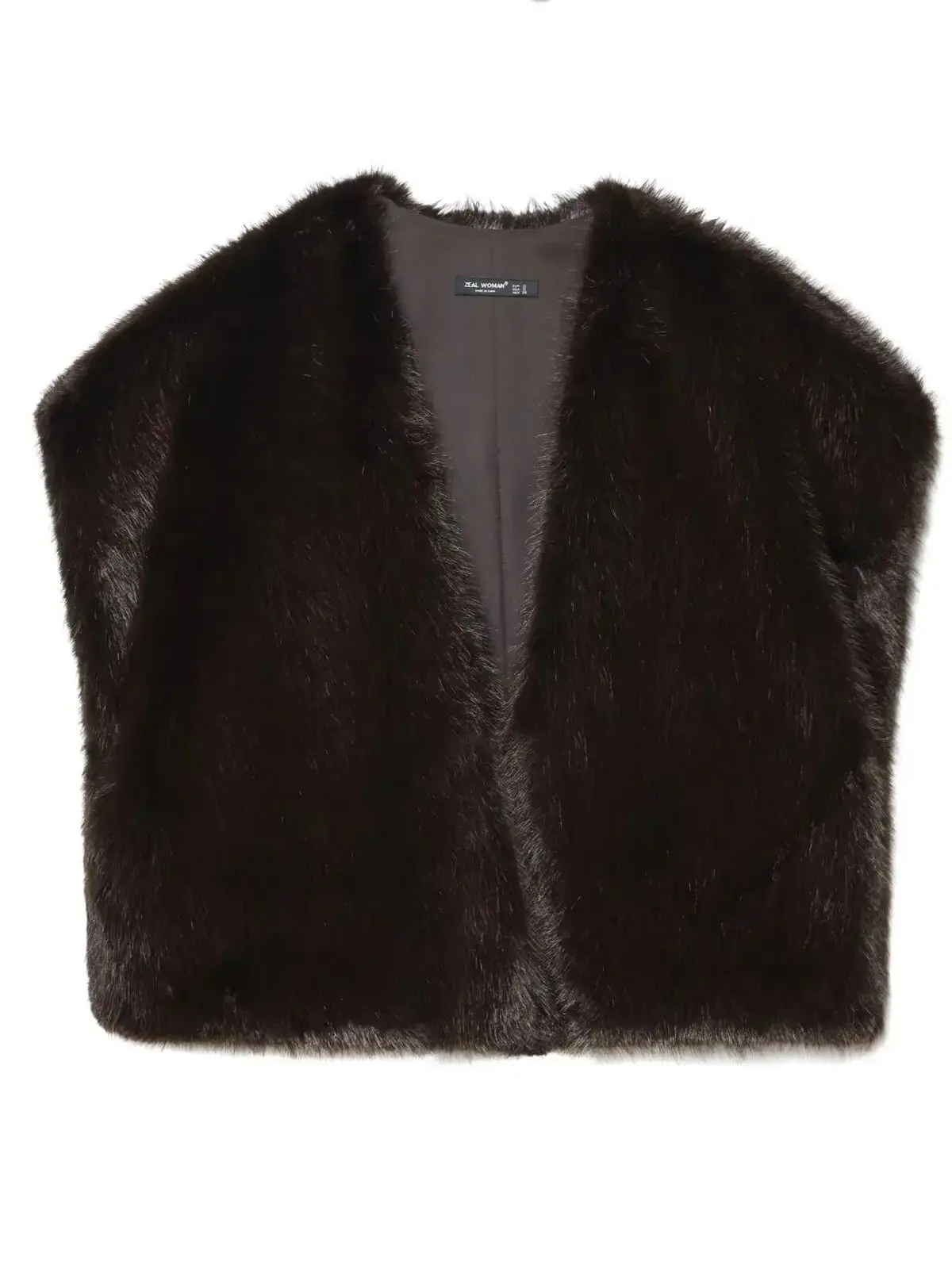 Chaleco de piel sintética de marca para otoño e invierno, nuevo chaleco Retro de piel dulce, prendas de vestir exteriores de piel sin mangas de alta calidad, abrigo para mujer