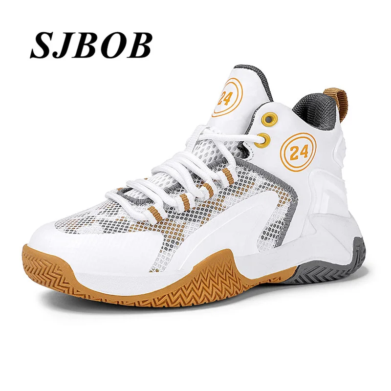 

New Childrens Basketball Shoes High Top Mesh Girls Basket Shoes Breathable Non-Slip Kids Training Sneakers Zapatillas Basketball