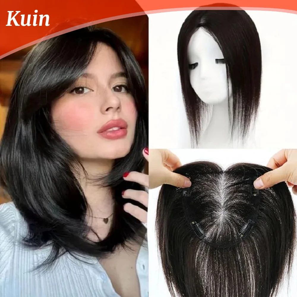 

Straight Hair Toppers For Women Human Hair Wigs Breathable HD Lace Topper Virgin Hair Piece Handmade Natural Color Hairpieces