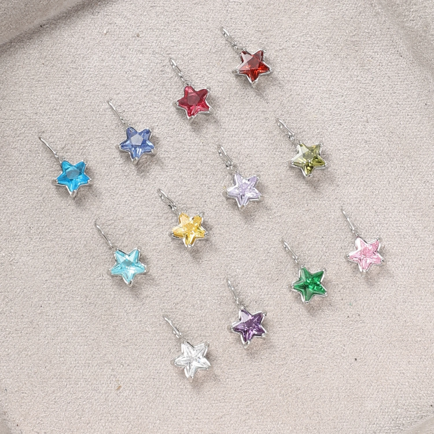 Luxuriöse 18K Vergoldete Stern-Zirkon-Anhänger Mini Kristall-Pentagramm-Anhänger für DIY Ohrringe Halsketten Schmuckherstellung Zubehör – Detail 7