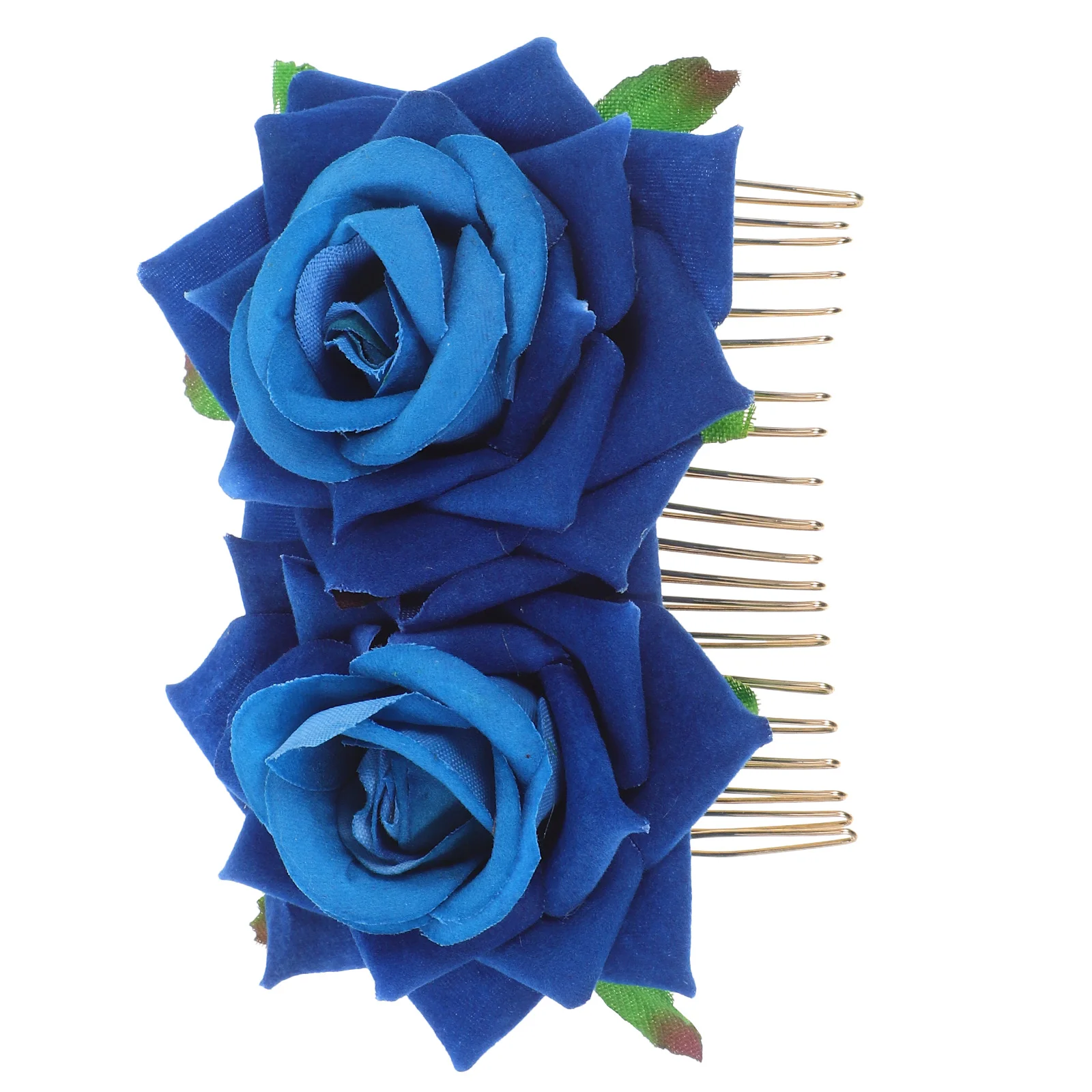 Comb Elegant Hair Accessory For Wedding Bridal Party Women Floral Comb Floral Hair Accessories Blue