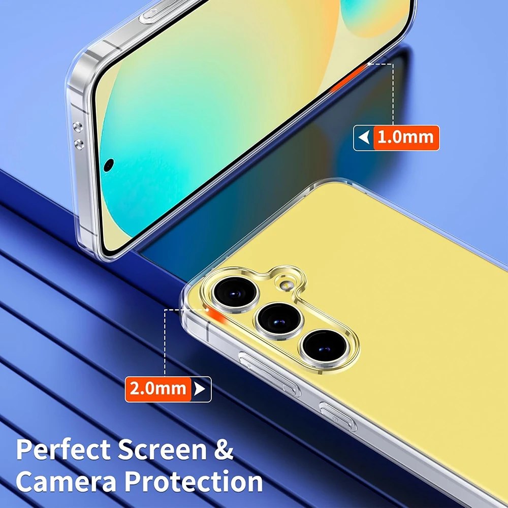 Ultra Thin Silicone Soft Phone Case For Samsung Galaxy S25 Ultra Plus Clear Slim Back Cover S 25 S25Ultra S25+ Transparent Shell
