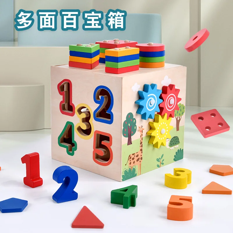 

Shape Sorter Toy Activity Cube Toys Early Learning Shape Sorting Box Baby Toys Geometric Shape Toy Toddlers Educational Toys
