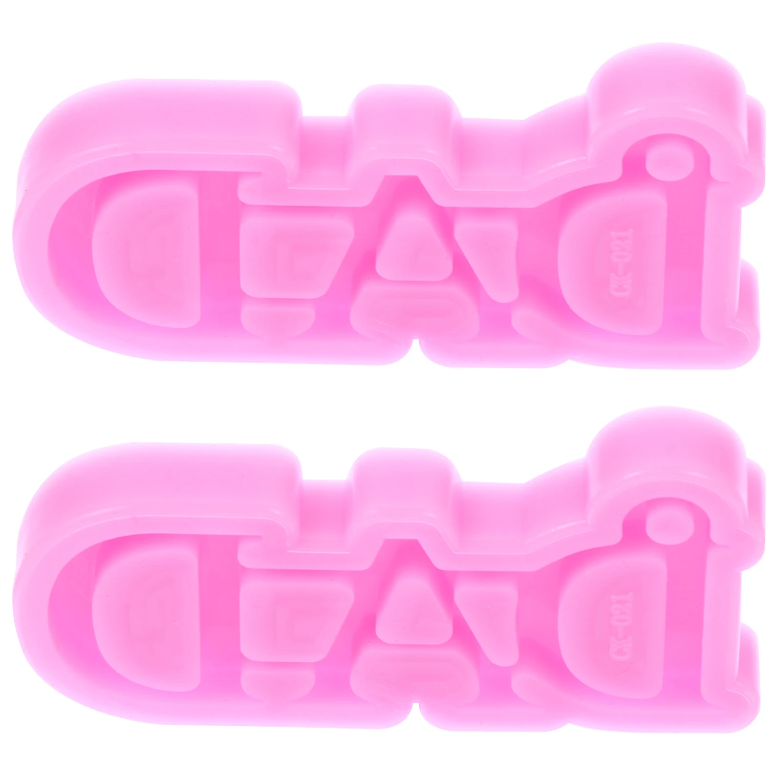 

2Pcs Keychain Silicone DIY Father's Day Keyring Pendant Epoxy Jewelry Epoxy Mold Accessories Reusable DAD Shape