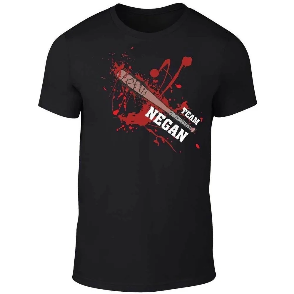 Футболка Team Negan, вдохновленная Walking Dead Walkers Zombies Grimes, мужская футболка с круглым вырезом, повседневная летняя футболка унисекс с короткими рукавами