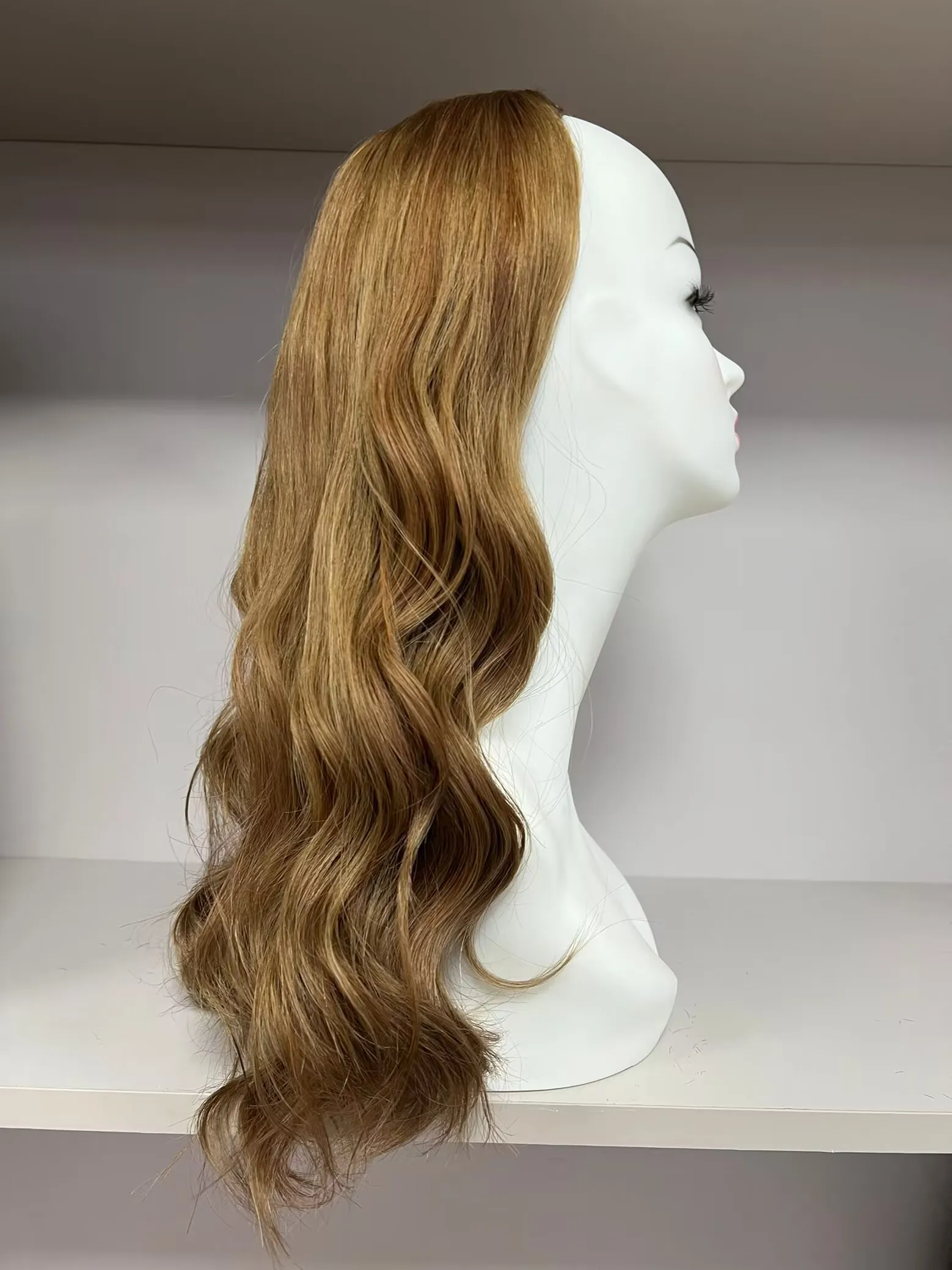 Parrucche Kosher capelli europei colore biondo Bandfall TsingTaowigs capelli umani parrucca ebraica Top in pizzo per le donne spedizione gratuita