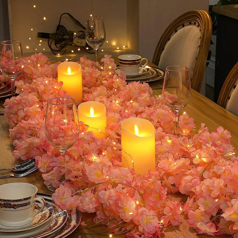 Рисунок 5 - Романтические гирлянды с вишневым цветом