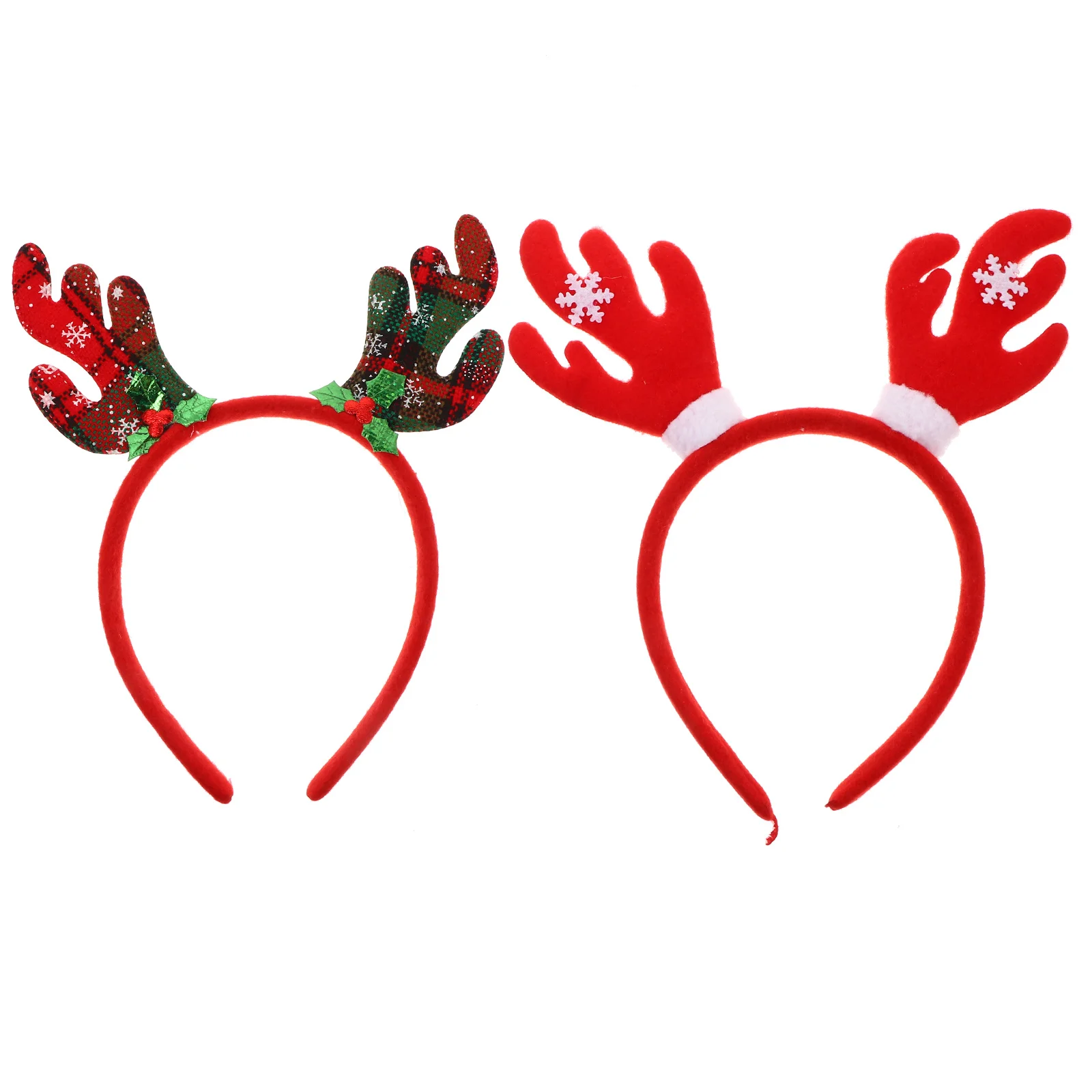 

2Pcs Xmas Antler Deer Headband Christmas Hair Hoop Fun Party Accessories Children Hair Hoop Photo Props Christmas Headband