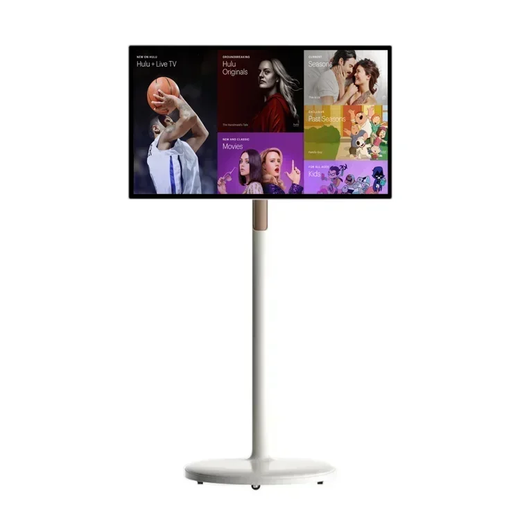 

Portable Rotatable Mobile Smart TV Touch Panel 27 32 Inch Lcd Standing Portable Smart Tv Touch Screen For Indoor Kitchen Office