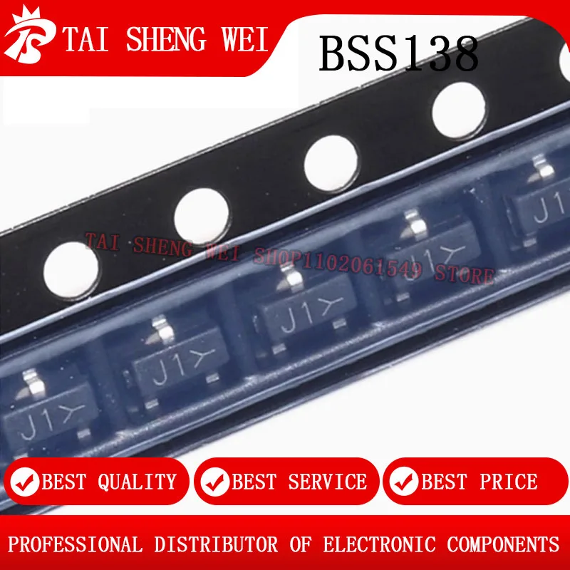 100PCS BSS138 J1 BS…