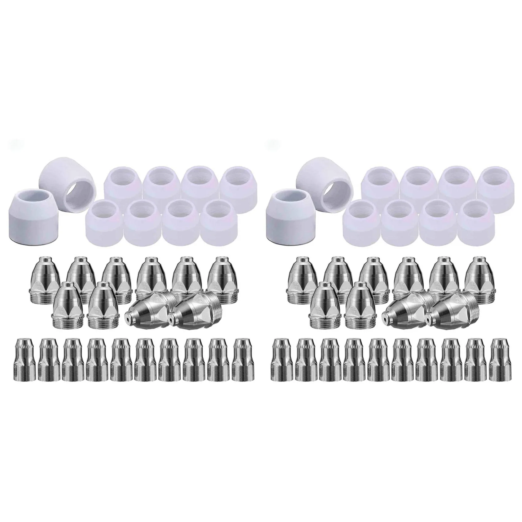 

A59Z-60Pcs Комплект расходных материалов для плазменной резки P80, плазменное сопло, электрод, станок для плазменной резки P-80 1,5 мм