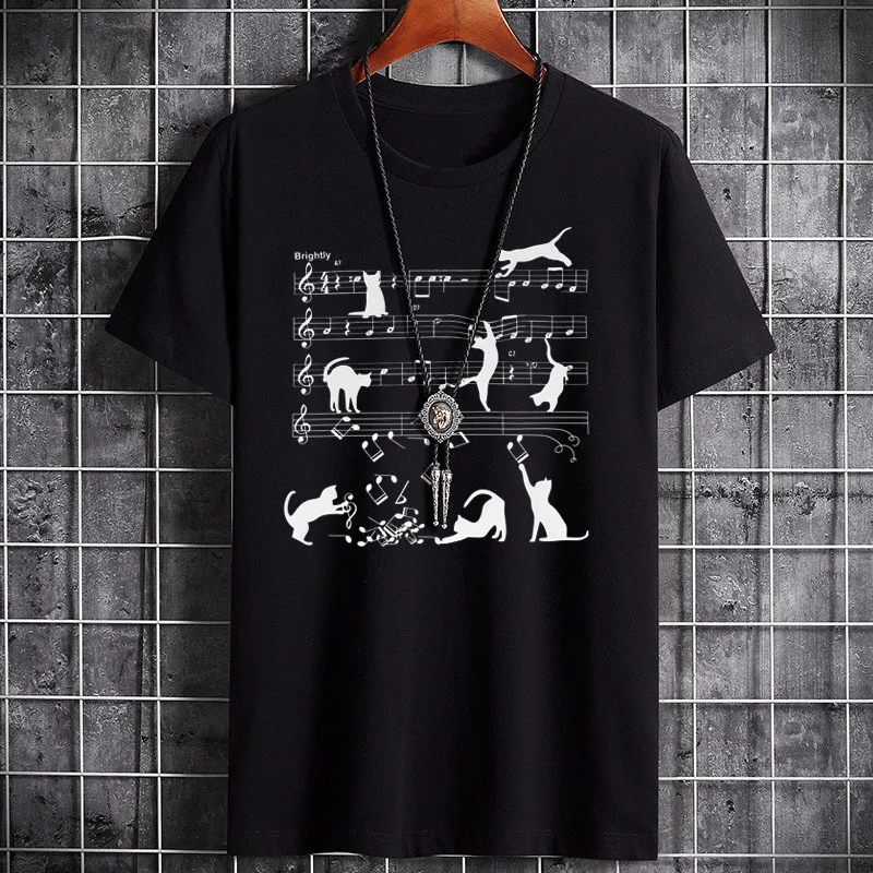 Herren bekleidung Sommer neue Herren Top 2024 neues T-Shirt bedrucktes Muster T-Shirt Freizeit tägliche Mode große Herren Top T-Shirt Xs-5xl