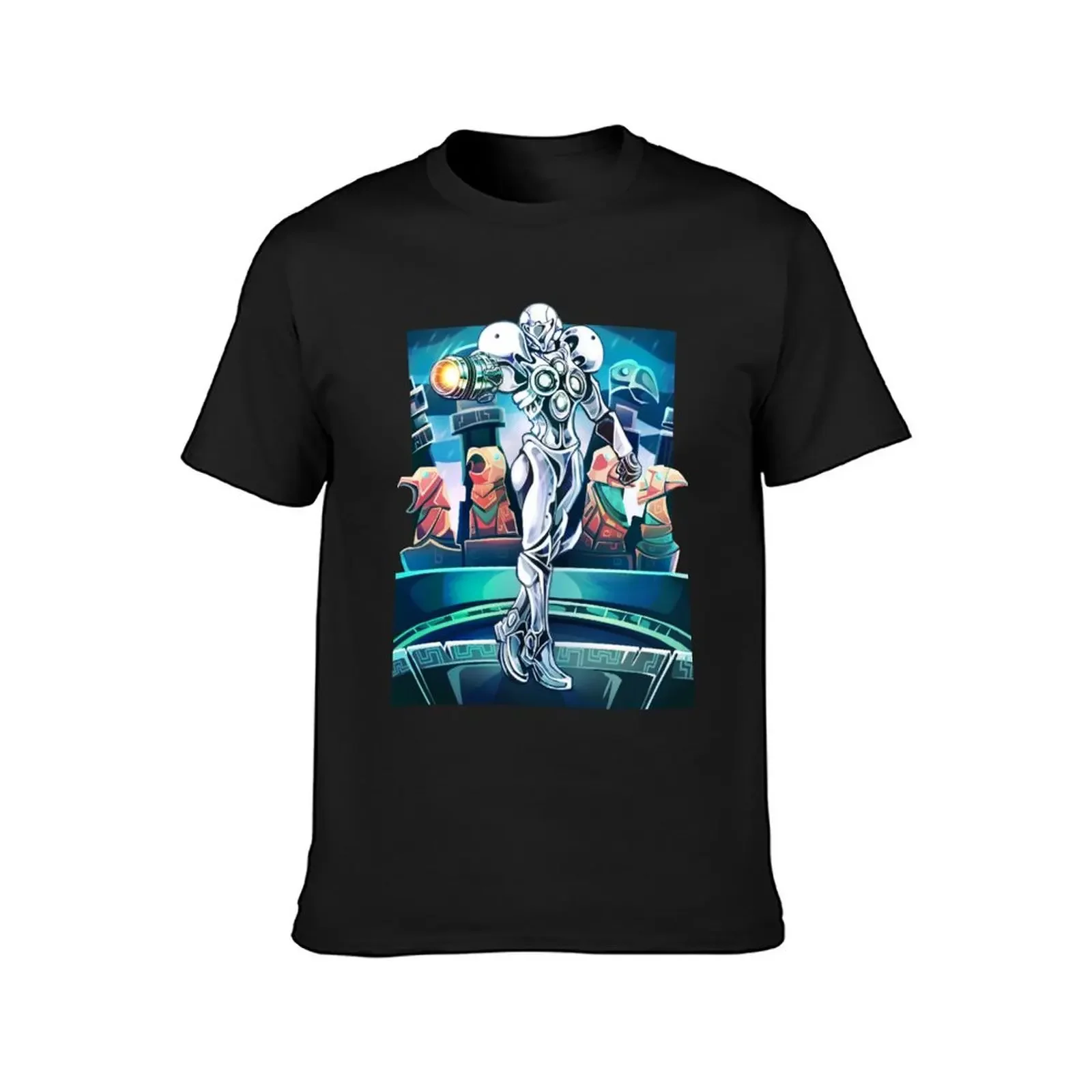 Light Suit Samus T-Shirt oversized t shirt anime Short sleeve tee blanks plain t shirts men