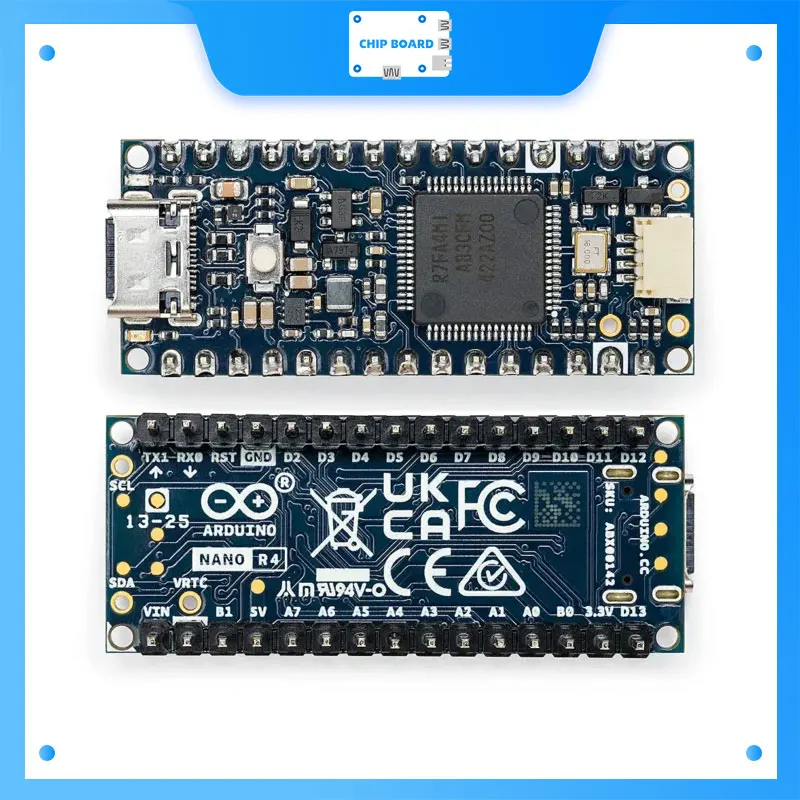 Arduino Nano R4 - Renesas RA4M1 Cortex-M4F @48MHz, USB-C, Qwiic I2C, 30 GPIO Pins, Compact UNO R4 Alternative - Image 2