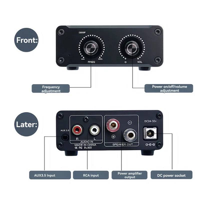 

BTLIFE-D200P TPA3221 Моно мощный усилитель сабвуфера HIFI Fever Цифровой аудиоусилитель для превосходного качества звука