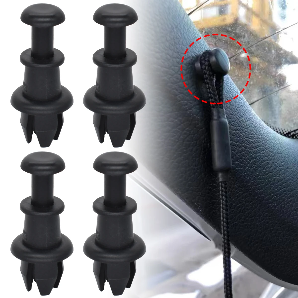 2/4PCS For Audi A3 S3 8P 8V Q5 SQ5 8R Q2 Q3 Parcel Shelf Holding Strap String Clip Knob Holder Pivot Peg 8P0862528 1M6867574A