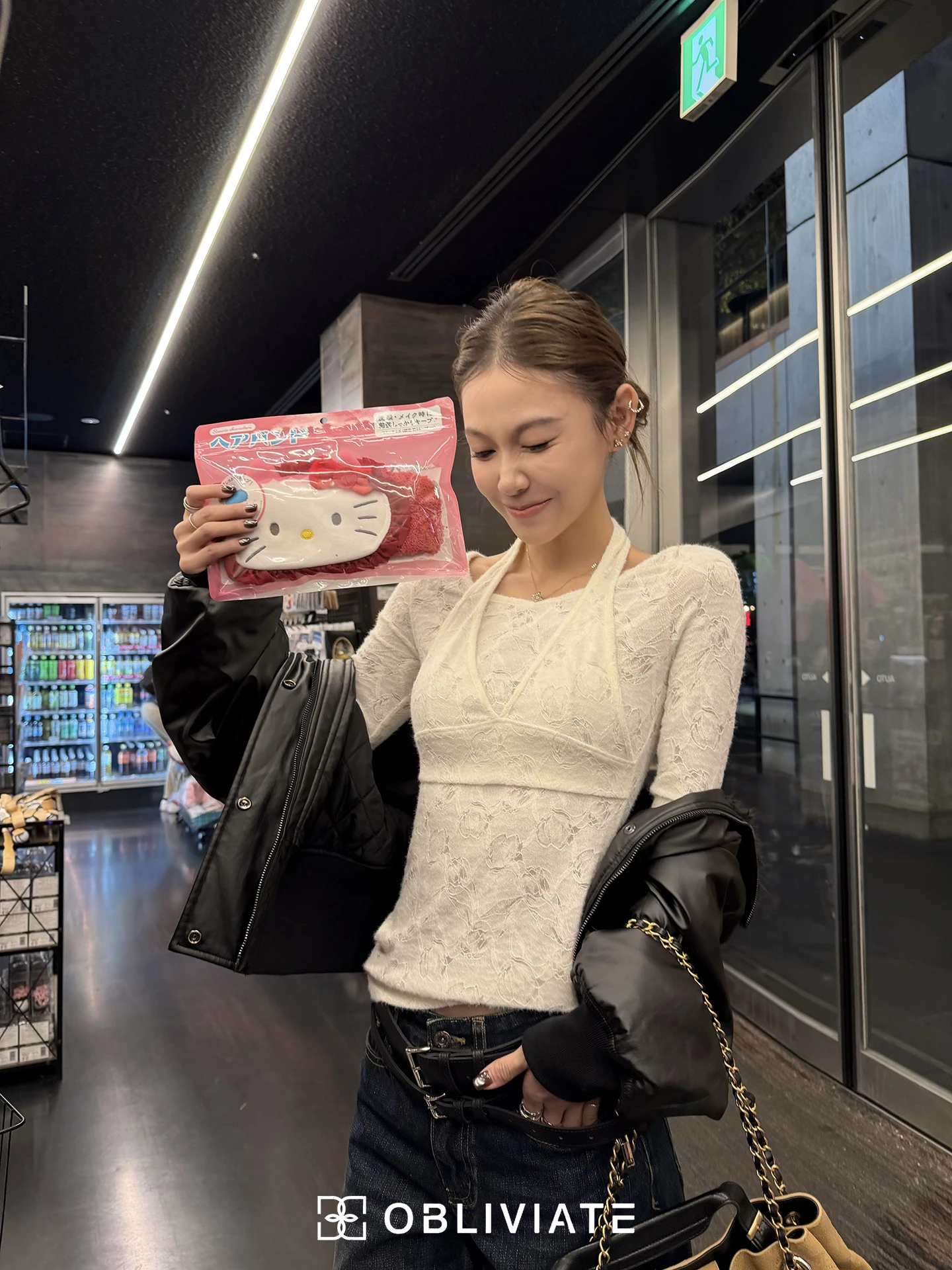 

Obliviate Ele Lace Ne Hanging Top Women's Inner Wear Slim Fit Long Sve round Ne Base irt Waist Inward Dr