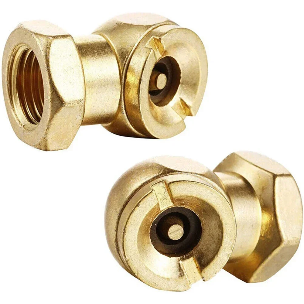 1/4NPT Car Tire Valve Clip Pump Nozzle Clamp Solid Brass Quick Connect The Inflation Connector Inflator Pump Adapter Accessories