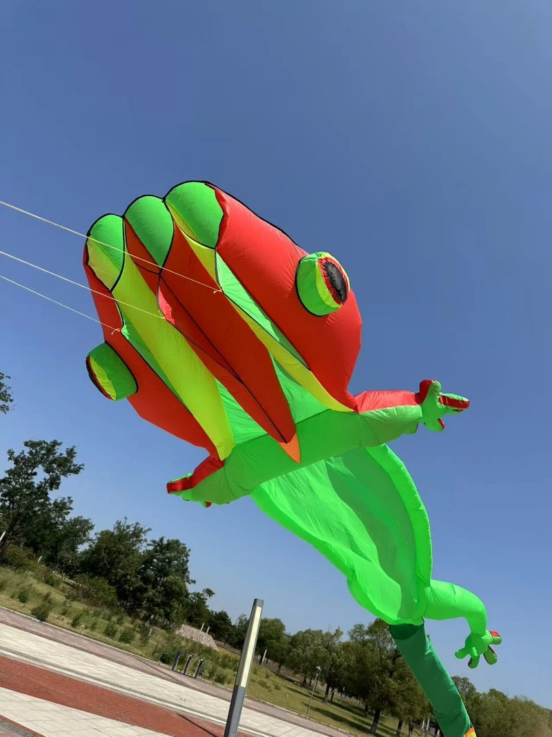 Large 14m gecko kites flying professional wind kites soft kites paraglider wing giant animal kite wind kites for seniors Tripod