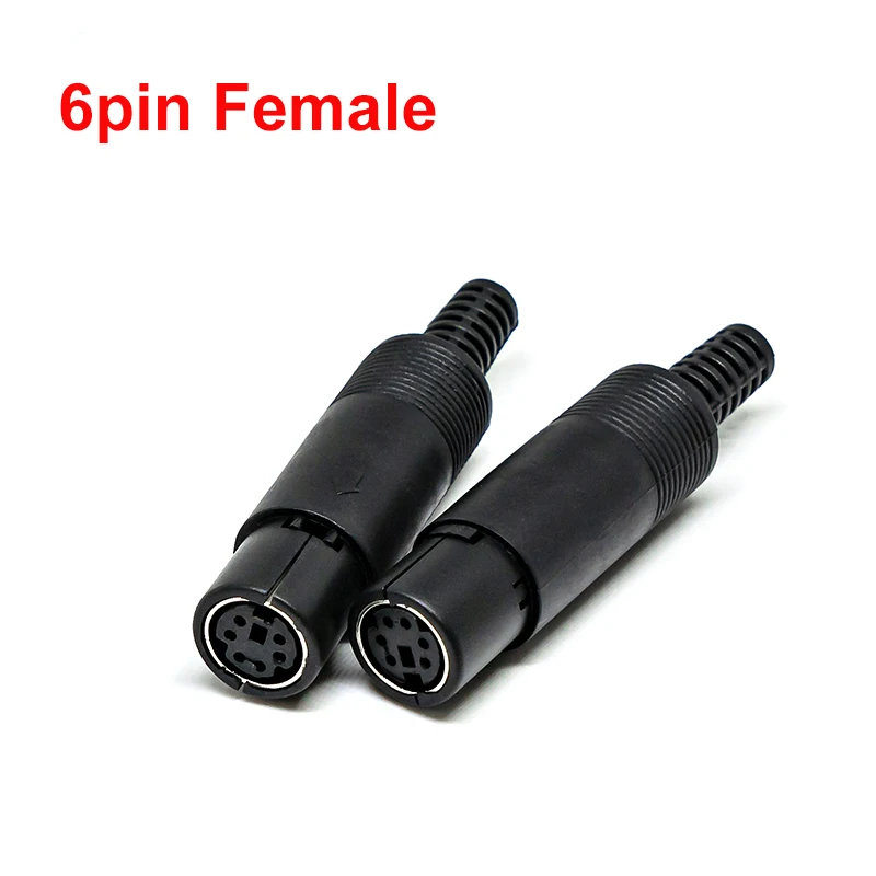 2PCS Mini DIN Stecker 3/4/5/6/7/8 PIN Chassis Kabel Montieren Männlich Weiblich Buchse 3-8Pin Schweißen Draht S Terminal Mini PS2 Stecker – Detail 9