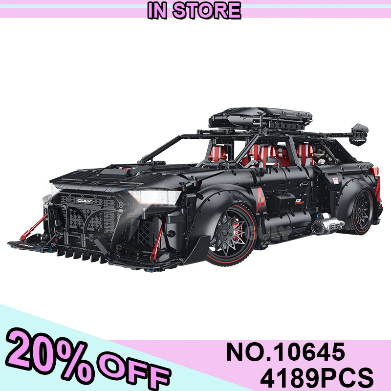 

Новый 10645 4189 шт. MOC Технический 1:8 Спортивный автомобиль RS6 Строительные блоки Кирпичи Сборка Модель DIY Игрушки для мальчиков Подарочный набор на день рождения