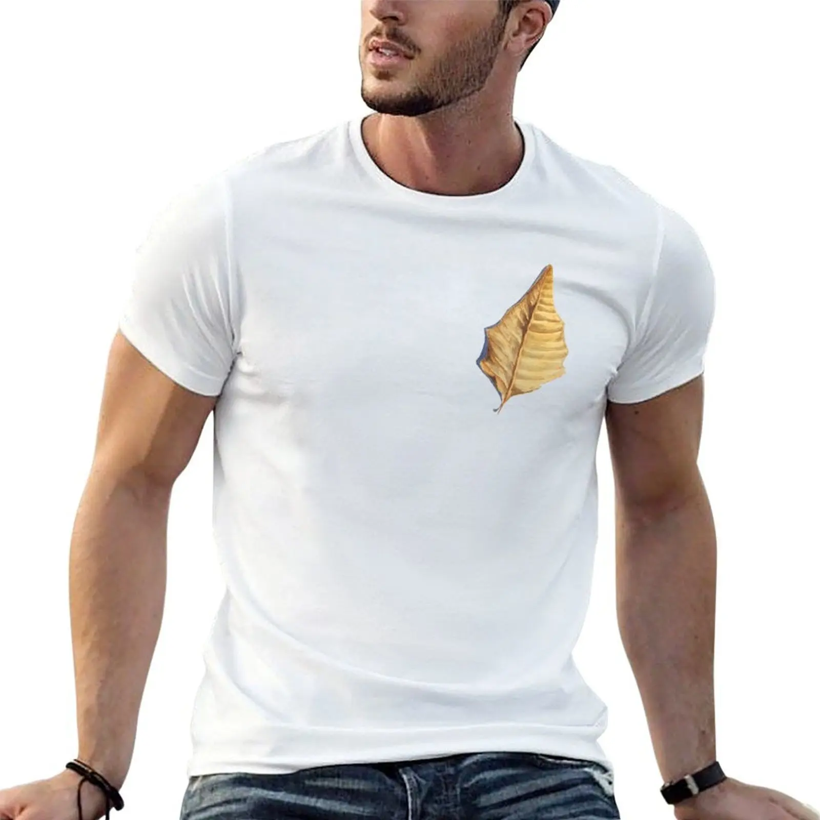 

Watercolor Leaf Little Shop of Oddities T-Shirt man t shirt graphic t shirts for man cotton T-Shirt