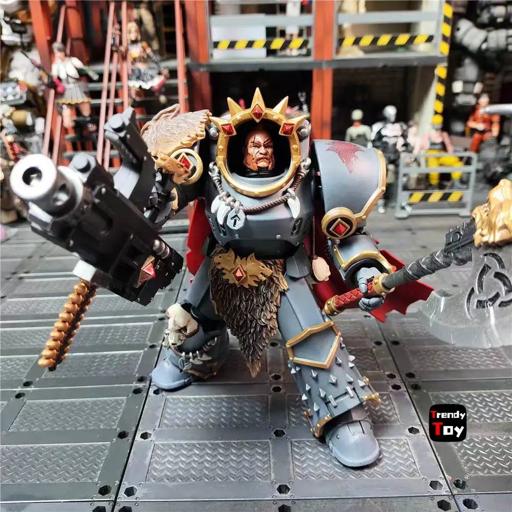 

【JOYTOY】Warhammer 40K Space Wolves Hvarl Red-Blade 1/18 Action Figure Toy Collection