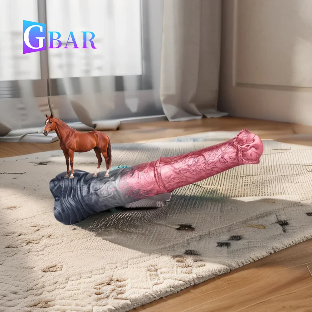 GBAR سيليكون سميكة الحصان دسار مع مصاصة قوية الشرج جهاز تدليك للبروستاتا الشرج يمزح الجنس لعب للنساء الرجال الاستمناء