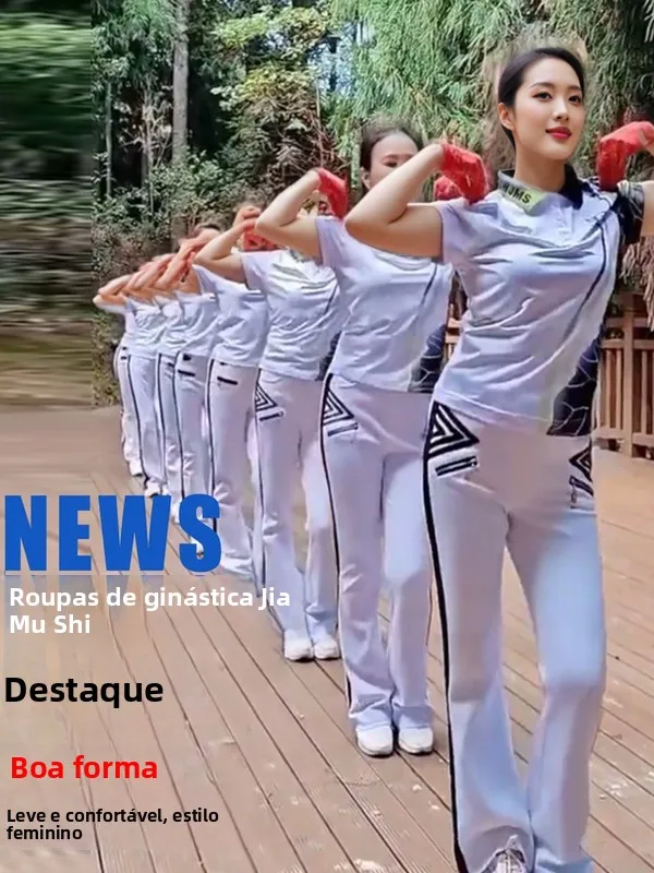 zhen-zhen-teacher-recommended-new-lotus-rapid-dry-clothes-white-roman-cotton-square-dance-fitness-suite-women's-sportswear