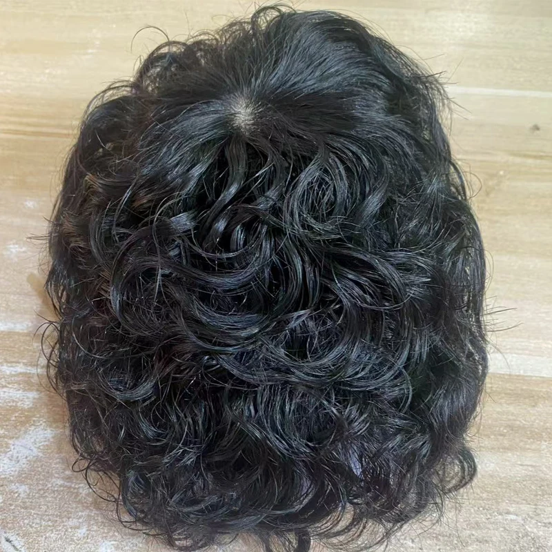 16x18/18x20 سنتيمتر الشعر البشري الرجال الشعر المستعار للذكور الآسيوية القبعات العالية نظام استبدال سريع خصلات شعر غطاء فقدان الشعر واقعية كول