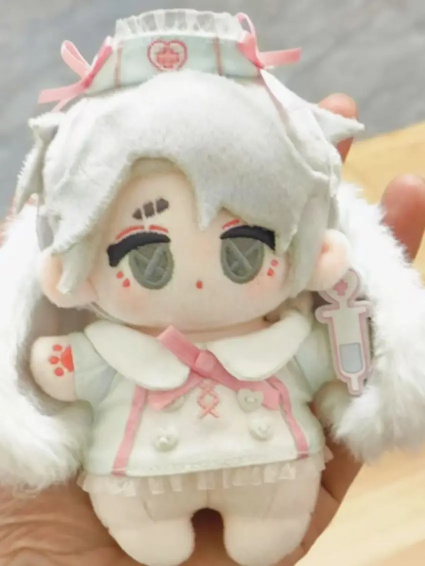 12cm 아이덴티티 V 게임 죽음의 사제 에소프 칼 봉제 인형 미니 드레스업 면 인형 만화 불가사리 프린트 친구 선물