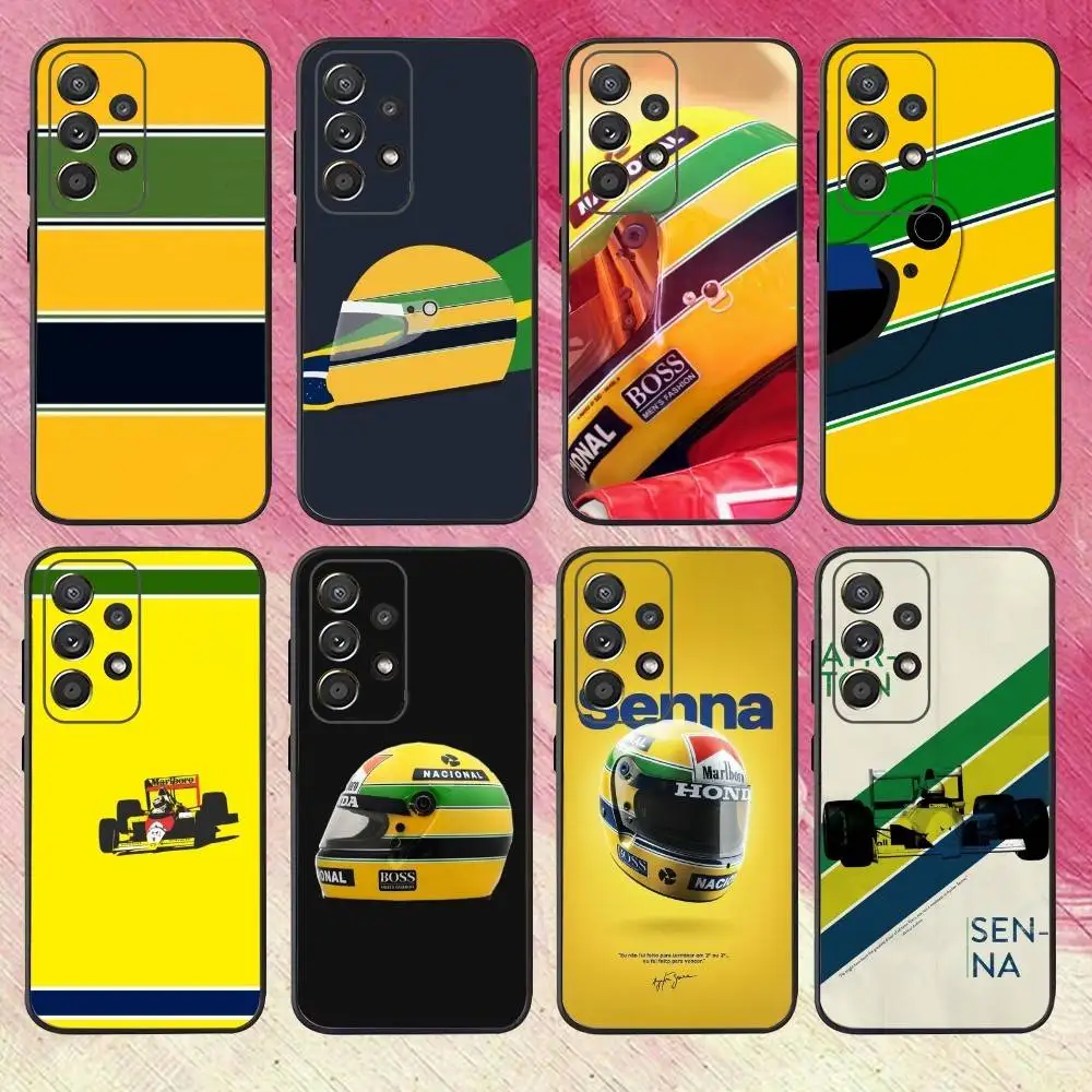 ayrton-s-senna-f-f1-racing-phone-case-para-samsung-s25-s24-s21-s22-s23-s30-ultra-s20-plus-fe-lite-note-1095g-capa-preta