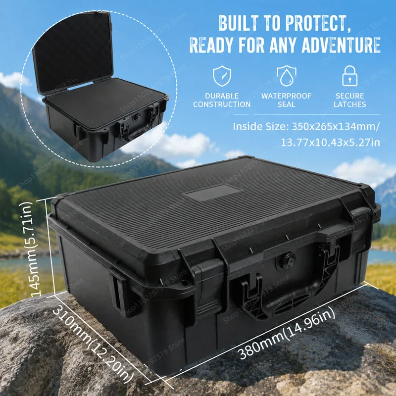 

Shockproof, Waterproof, And Dustproof Foam-Lined Tool Box, Suitable For Digital Appliances, Furniture Storage, And Tool Storage.