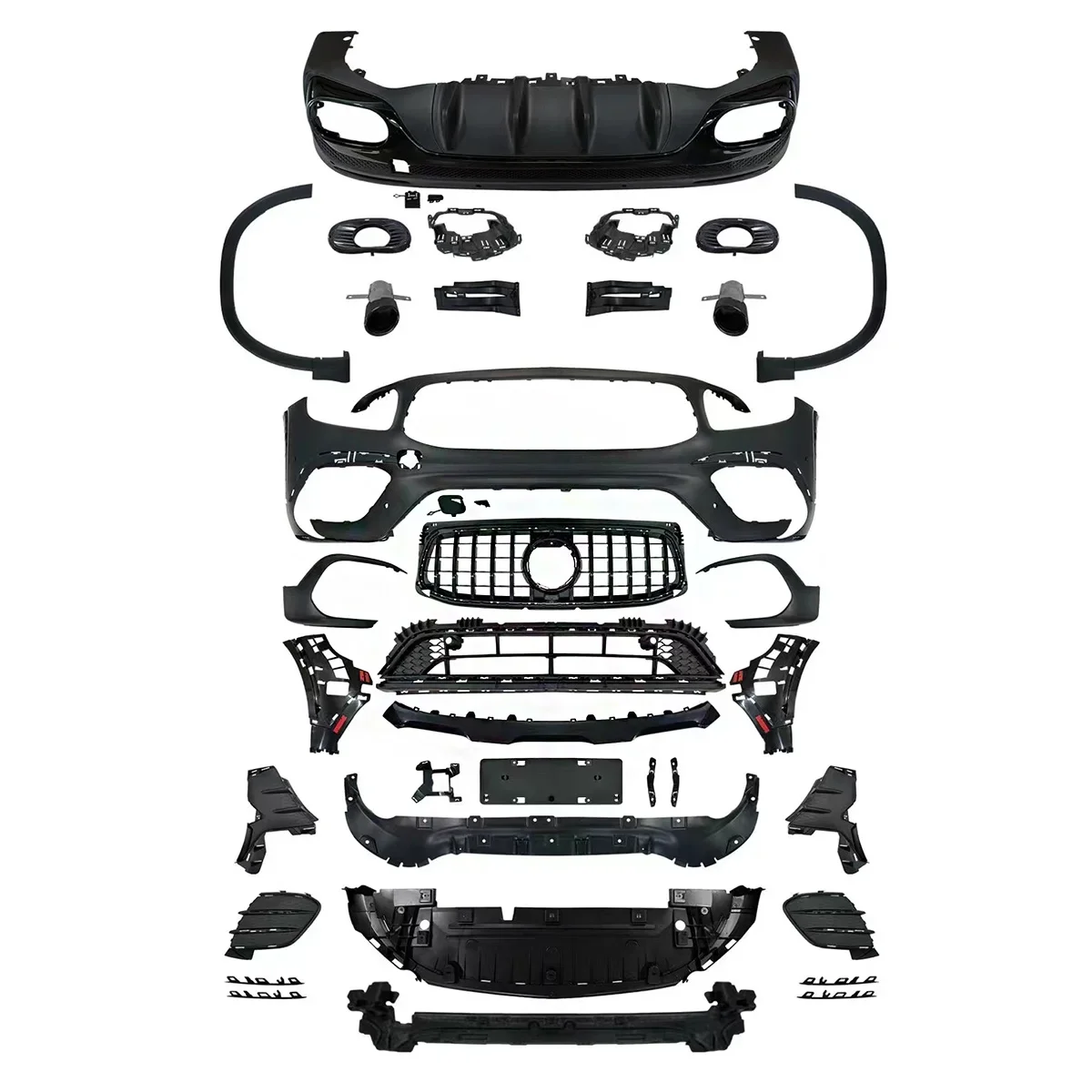 Consist of grille bumpers body kit for  Mercedes Benz GLB class X247 2020+ upgrade to GLB35 45 AMG style .