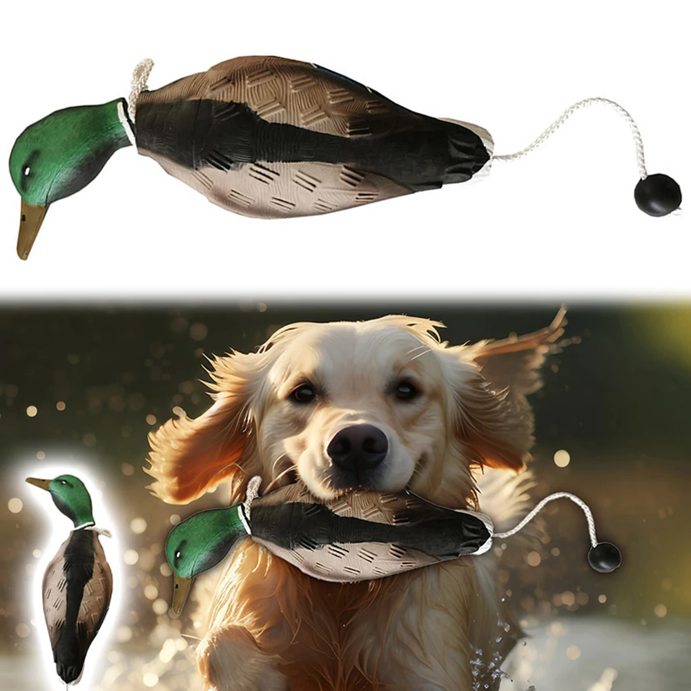 Dead Duck Dummy Bumper Floating Dog Toy Decoy Duck Dummy Bumper for Outdoor Training Waterfowl Retriever