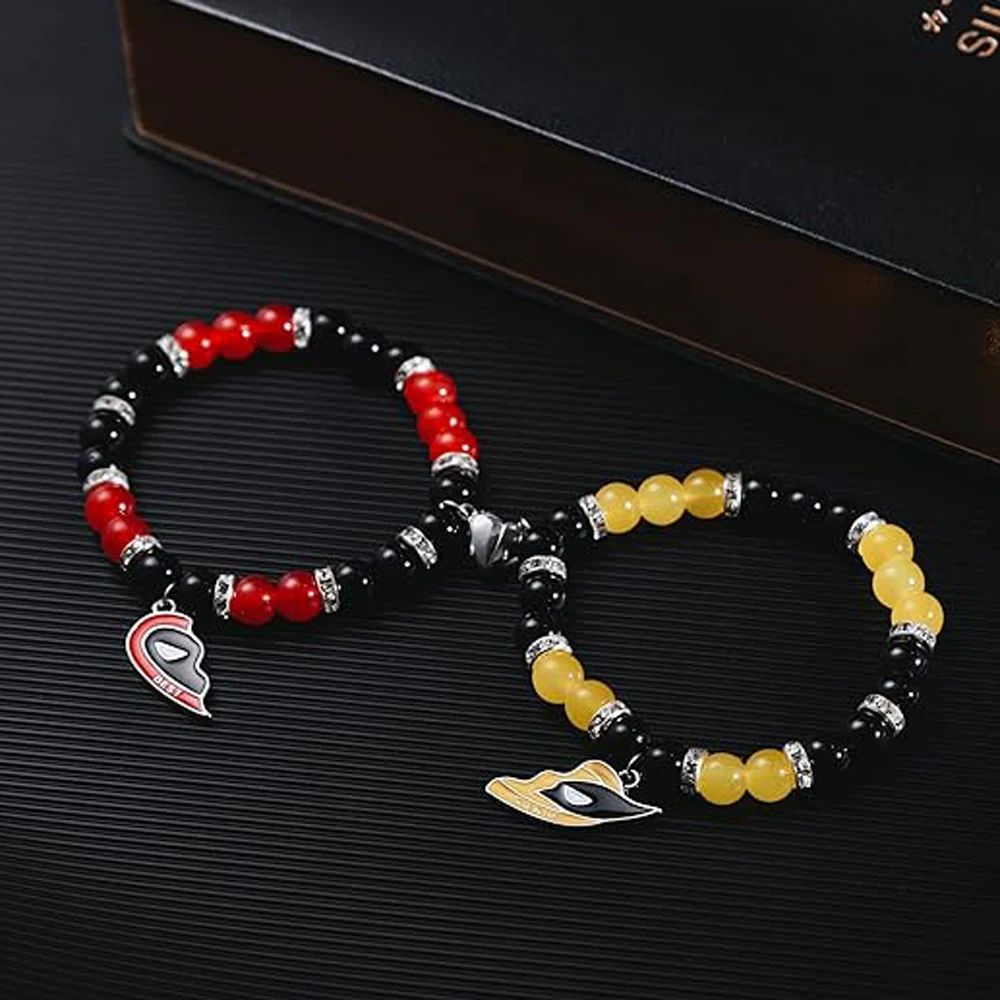 Matching Bracelets for Best Friends Heart Couple Friendship BFF Bracelets for 2 Handband Long Distance Bracelet for Men Women