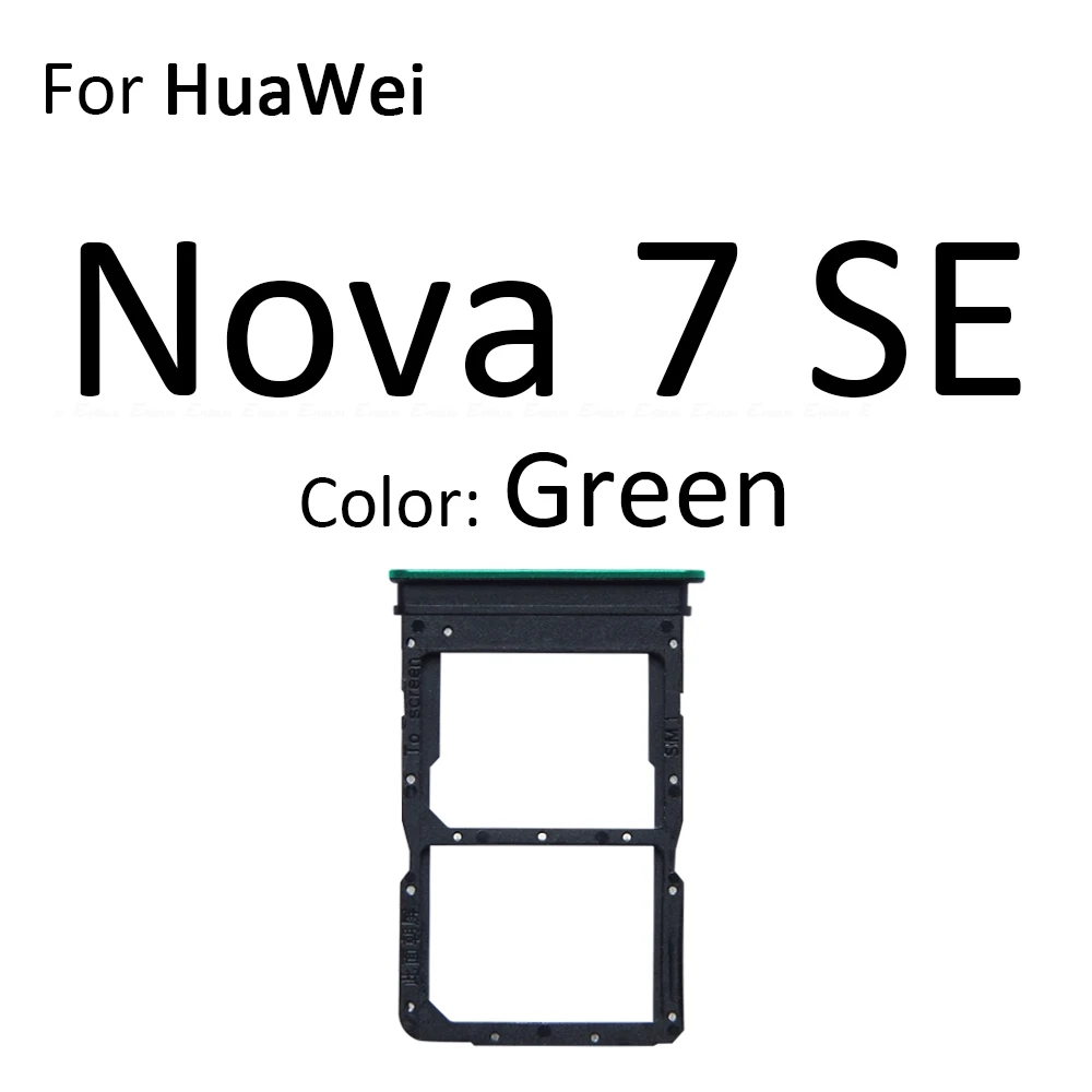 Sim Card Micro SD Card Tray Socket Holder Slot Container Connector For HuaWei Nova 9 Pro 7 SE 7i Parts