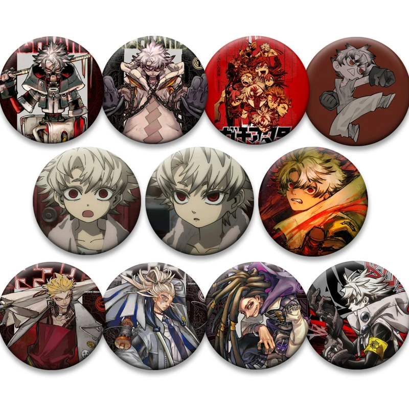 Exquisitos Botones de Dibujos Animados, Broches Redondos Creativos Hechos a Mano con Diseño de Anime Gachiakuta para Mochilas, Accesorios de Joyería y Regalos