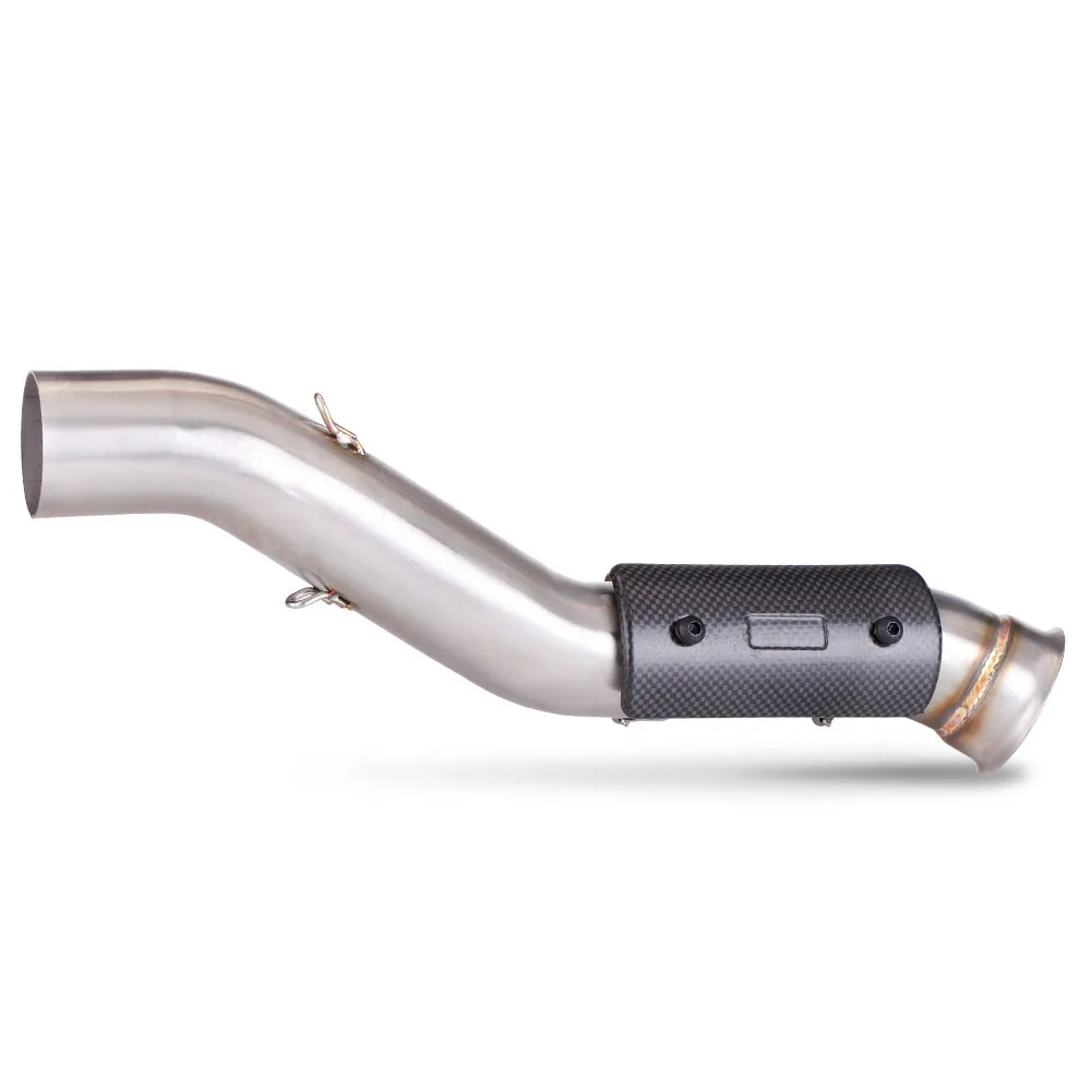 

For KTM 790 890 Adventure R / R Rally 2019-2025 Escape Motorcycle Exhaust Middie Link Pipe Slip-On With Carbon Protective Board