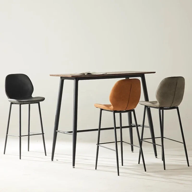 Hoge Scandinavische design barkrukken Interieurbalie Luxe barstoelen Hoge keuken Modern ergonomisch Cadeira Alta meubelen