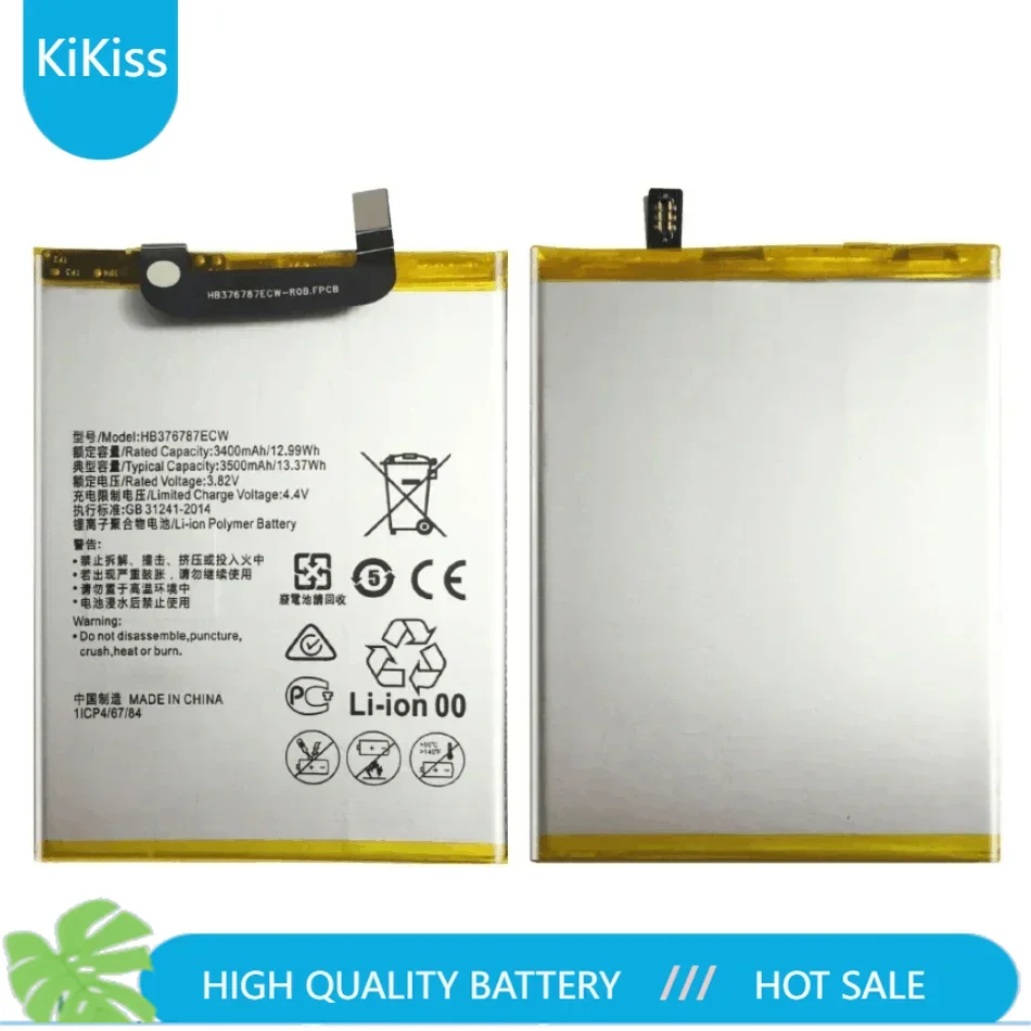 New Battery HB376787ECW For Huawei Honor V8 KNT-AL20 KNT-AL10 KNT-TL10 KNT-UL10 GB/T18287-2013 T18287 2013 Mobile Phone